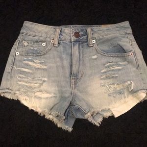 American Eagle High Rise Jean Shorts